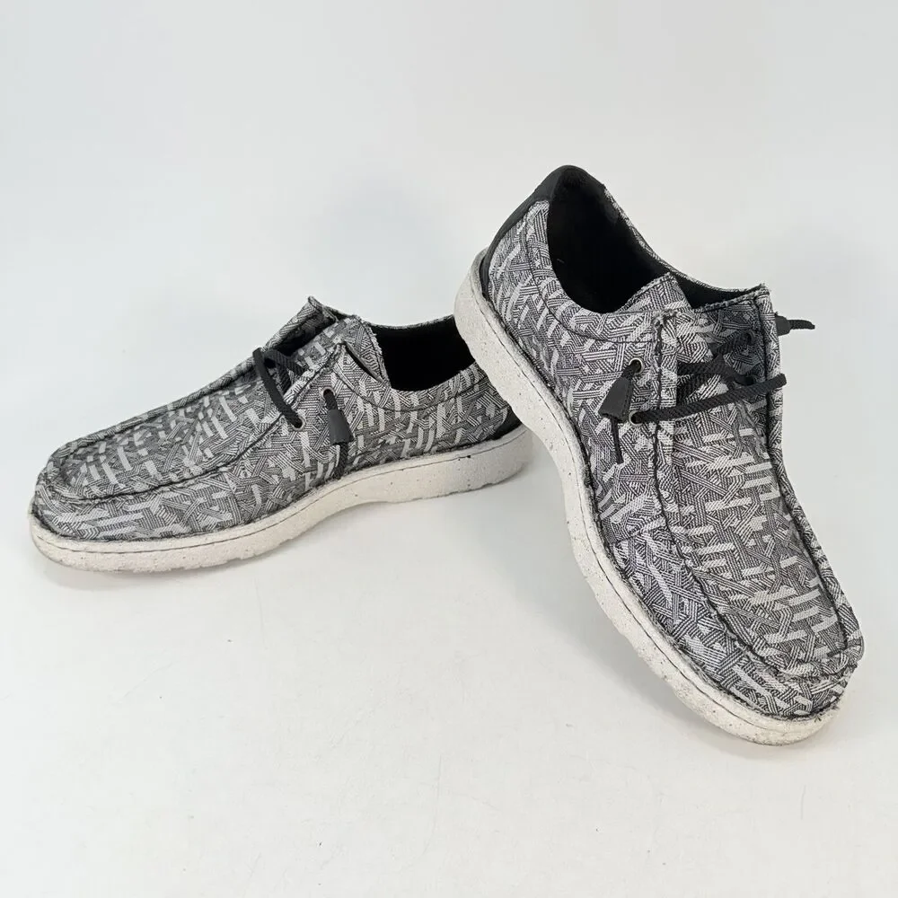 Justin JM315 Hazer Moc Toe Casual Slip On Driving Shoes Gray Men’s US 13